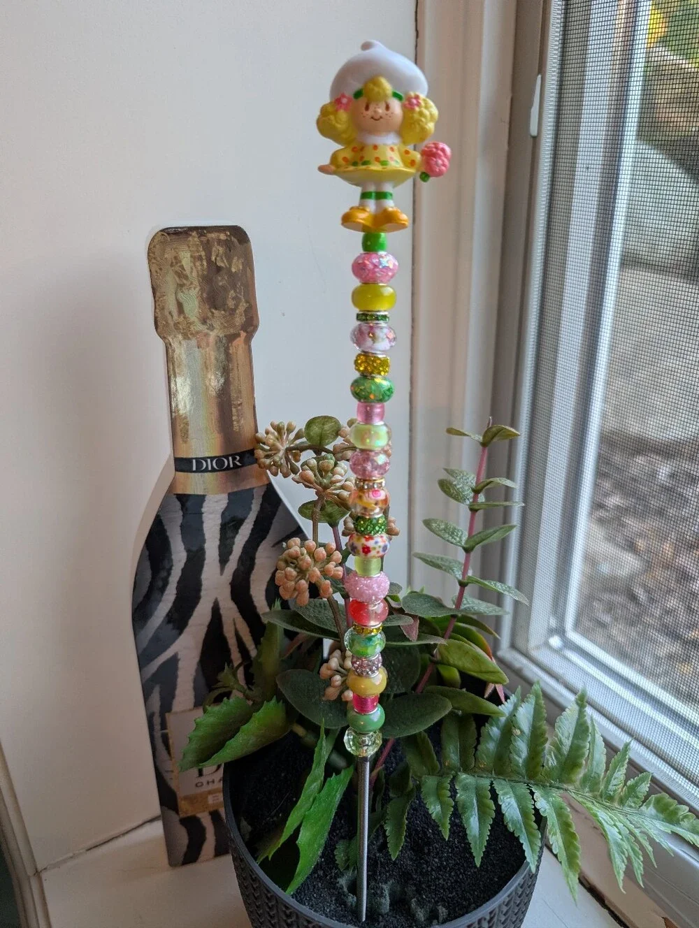 Fairy Wand/Plant/Garden StakeW/Lemon Cake Topper-Friend Of StrawberryShortcake